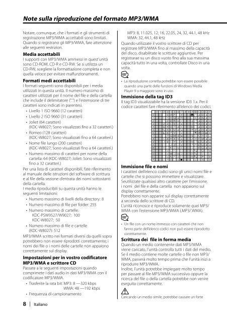 Kenwood KDC-W8027 - Manuale d'Istruzioni KDC-W8027