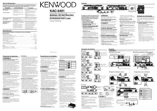 Kenwood KAC-6401 - Manuale d'Istruzioni KAC-6401