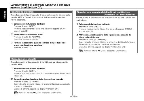 Kenwood KDC-M7024 - Manuale d'Istruzioni KDC-M7024