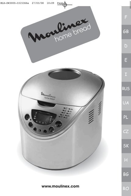 Moulinex MAP UNO OW3000 - Manuale d'Istruzione Español
