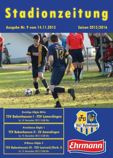 20151114 09 Stadionzeitung TSV Babenhausen - FSV Lamerdingen