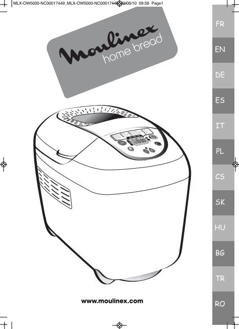 Moulinex HOME BREAD XXL OW5003 - Manuale d'Istruzione Magyar (Hungarian)