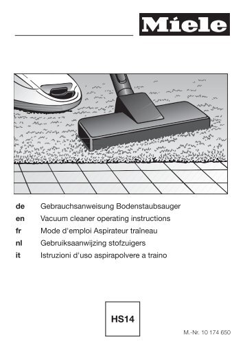 Miele Compact C2 Best Parquet EcoLine - SDCG1 - Istruzioni d'uso