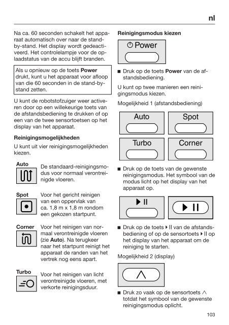 Miele Scout RX1 - SJQL0 - Istruzioni d'uso