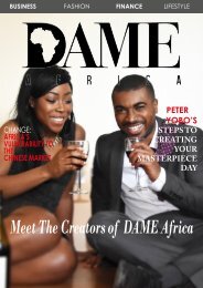 DAME Africa Magazine - Business and Finance