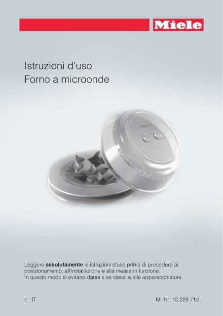 Miele M 6260 TC - Istruzioni d'uso