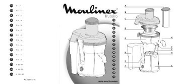 Moulinex FRUTELIA JU350G - Manuale d'Istruzione Italiano