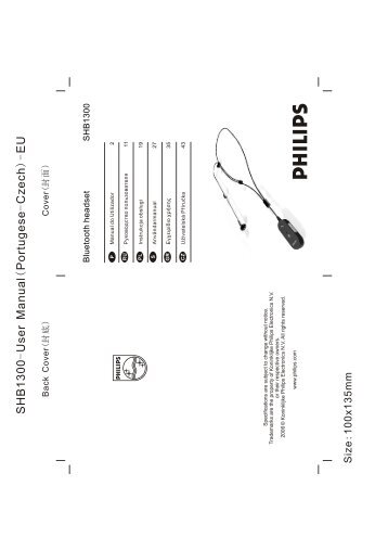 Philips Cuffia Bluetooth - Istruzioni per l'uso - POL