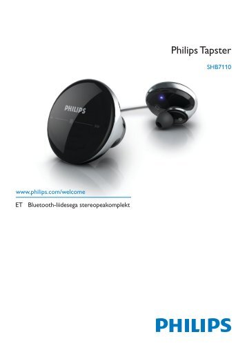 Philips Tapster Cuffia stereo Bluetooth - Istruzioni per l'uso - EST