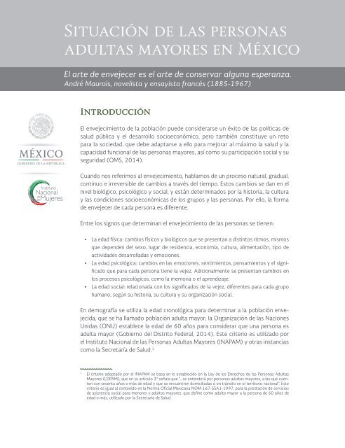 Por una cultura del envejecimiento sedesol