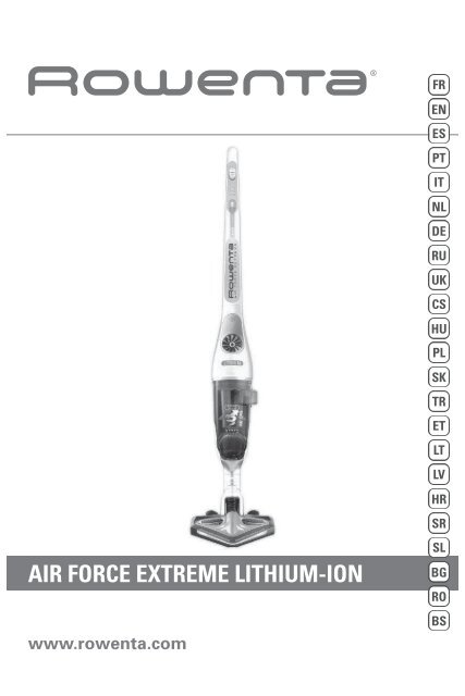 Rowenta AIR FORCE EXTREME 18V. RH8857 - AIR FORCE EXTREME 18V. RH8857  Italiano