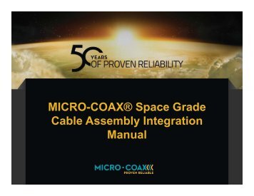 Cable Assembly Integration Manual