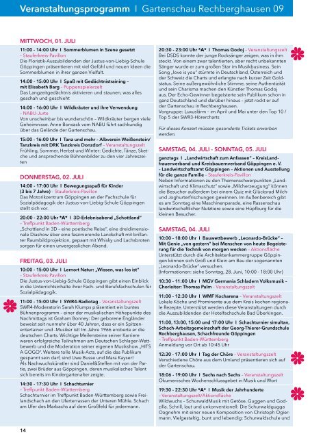 29. Mai - 20. September 09 Programm-Magazin - Gemeinde ...