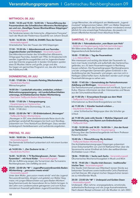 29. Mai - 20. September 09 Programm-Magazin - Gemeinde ...