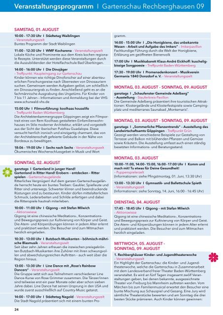 29. Mai - 20. September 09 Programm-Magazin - Gemeinde ...