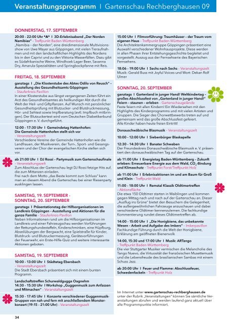 29. Mai - 20. September 09 Programm-Magazin - Gemeinde ...