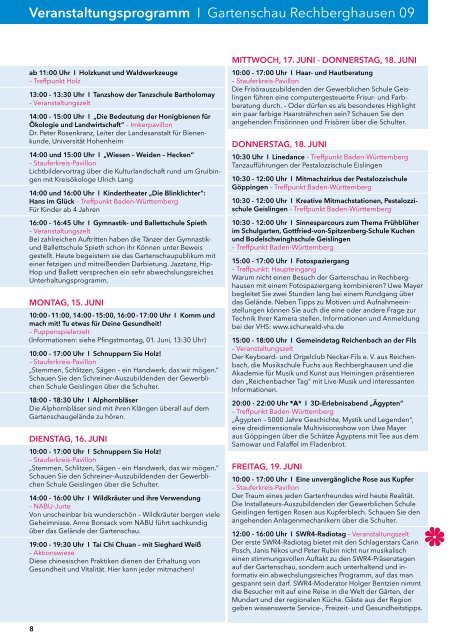 29. Mai - 20. September 09 Programm-Magazin - Gemeinde ...