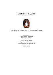 Gretl User’s Guide