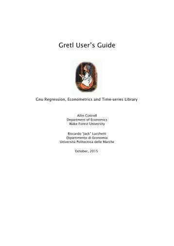 Gretl User’s Guide