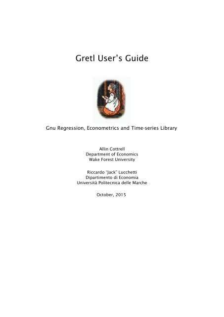 Gretl User’s Guide