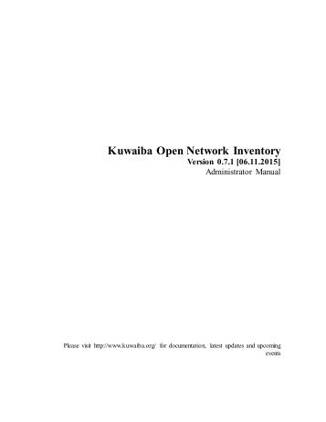 Kuwaiba Open Network Inventory