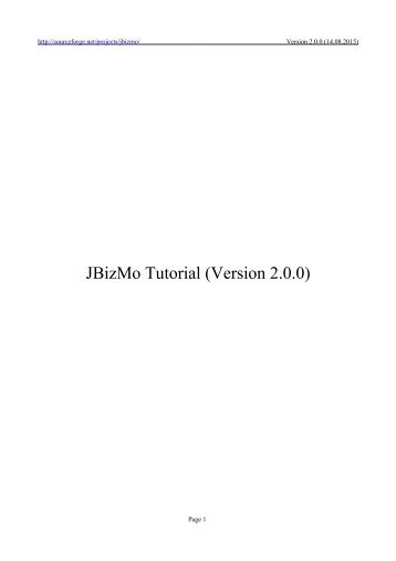 JBizMo Tutorial (Version 2.0.0)