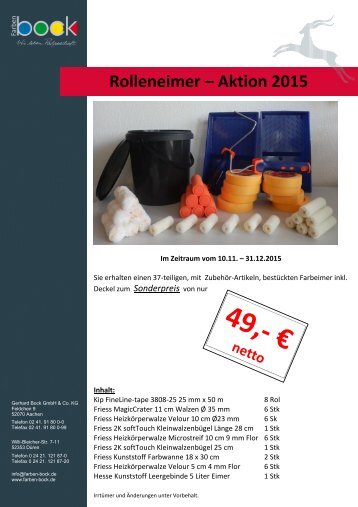 Rolleneimer Aktion 10.11. - 31.12.15