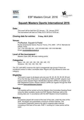 Invitation Portugal Masters 2016