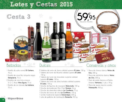 Catálogo_Lotes y Cestas_HiperDino_2015