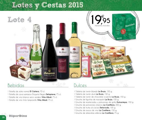 Catálogo_Lotes y Cestas_HiperDino_2015