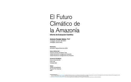 El Futuro Climático de la Amazonía