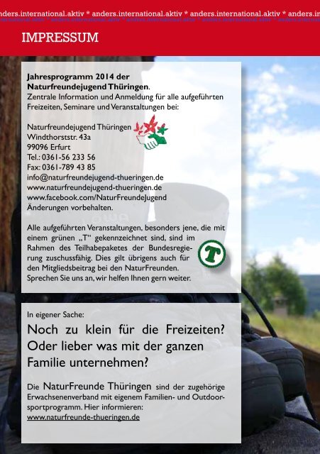 Jahresprogramm 2014