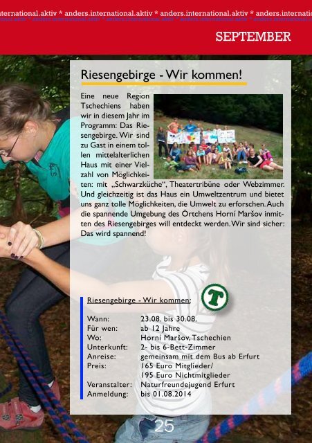 Jahresprogramm 2014