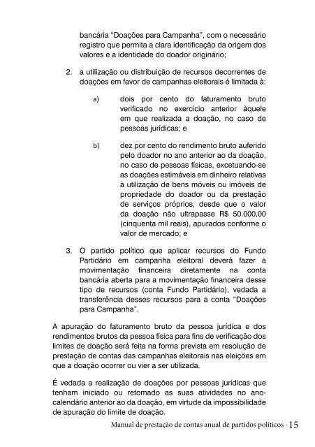 MANUAL DE PRESTAÇÃO DE CONTAS ANUAL DE PARTIDOS POLÍTICOS