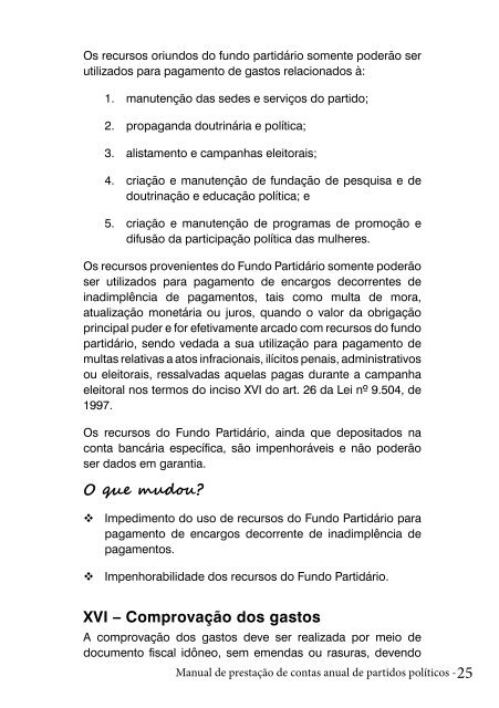 MANUAL DE PRESTAÇÃO DE CONTAS ANUAL DE PARTIDOS POLÍTICOS