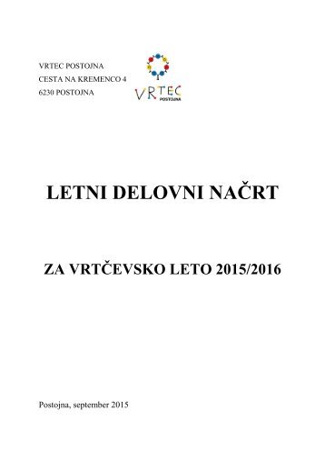 LETNI DELOVNI NAČRT