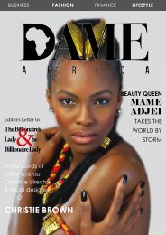DAME Africa Magazine - Fashon &Lifestyle