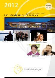 2012 - Stadthalle Balingen