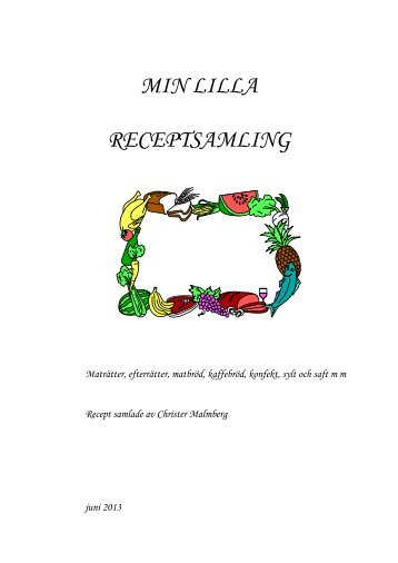 MIN LILLA RECEPTSAMLING