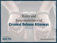 Criminal Defense Attorney - Their Roles and Responsibilities