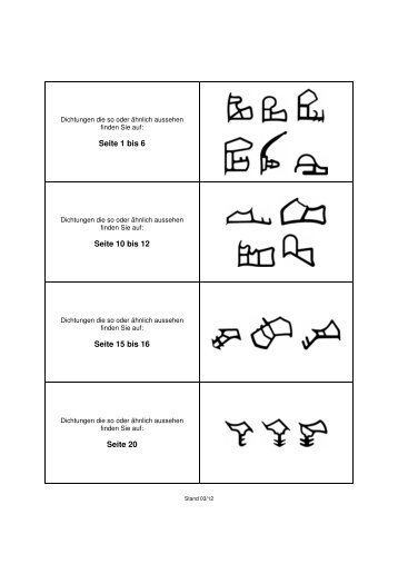 Dichtungskatalog