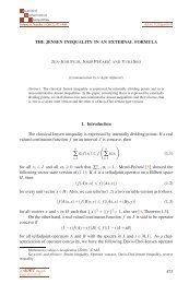 The Jensen inequality in an external formula - Ele-Math