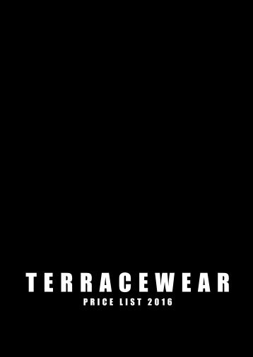 TERRACEWEAR PRICE LIST - FOOTBALL 