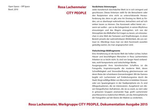 Citypeople, Rosa Lachenmeier