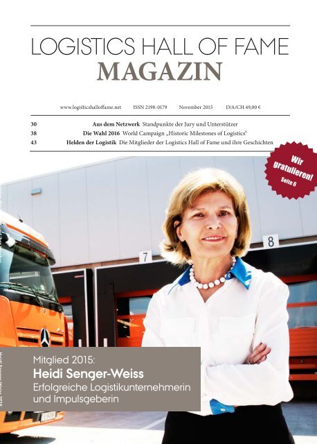 Logistics Hall of Fame Magazin 2015