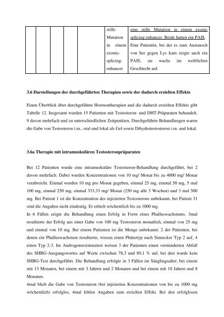 Klinische, laborchemische und molekulargenetische Befunde bei ...