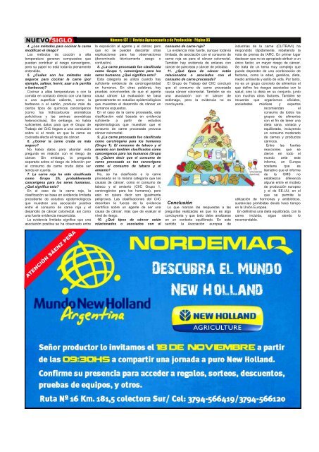 Revista Agropecuaria Nuevo Siglo Número 137 - Noviembre 2015