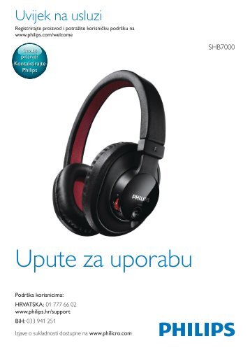 Philips Cuffie stereo Bluetooth - Istruzioni per l'uso - HRV