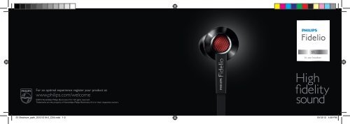 Philips Fidelio Cuffie con microfono - Product Brochure - KOR