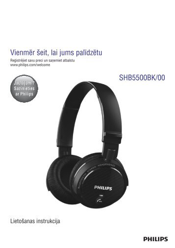 Philips Cuffie wireless BluetoothÂ® - Istruzioni per l'uso - LAV